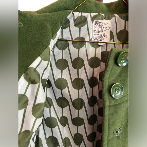 Green Peacoat Jacket - Picture 4 of 4